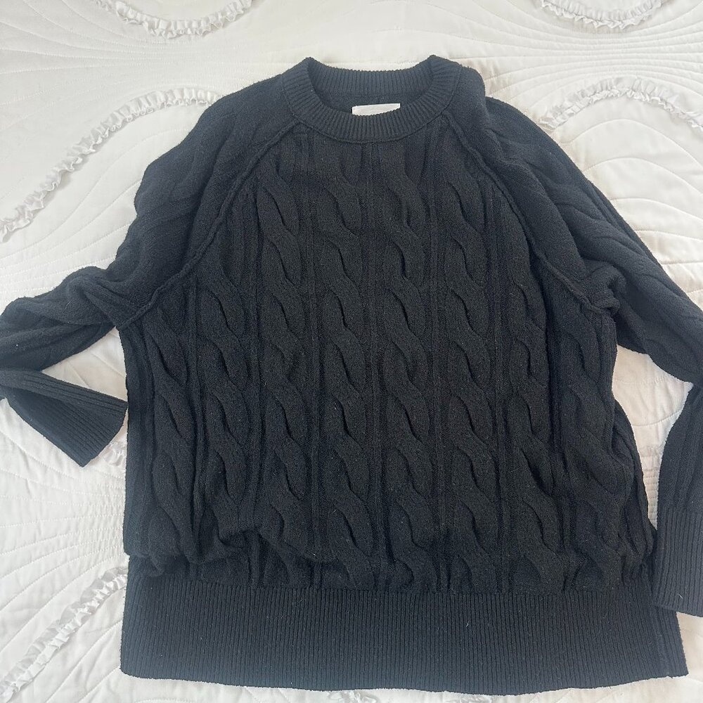 Aerie unREAL Cable Crew Sweater